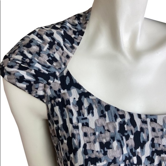 Ann Taylor Organic Print Silk Dress - Picture 4 of 5